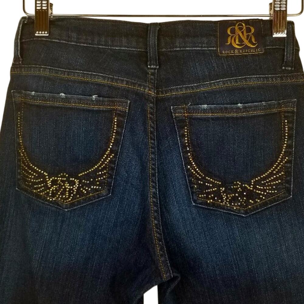 Rock & Republic Kasandra Jeans Mon Cherie Wash Boot Cut - Size 8 Short - Picture 10 of 12